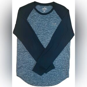Hollister Blue Long Sleeve Tee Style Small